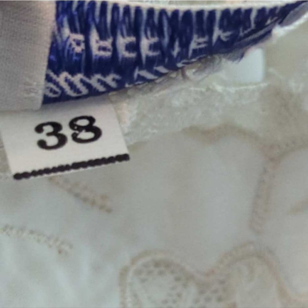 vintage‎ women's 60s white  nylon gown slip with lace details Wedding - Picture 8 of 11